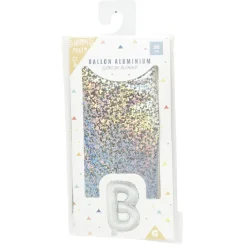 Ballon forme lettre B aluminium (2 modèles doré ou argenté) < Gifi Sale
