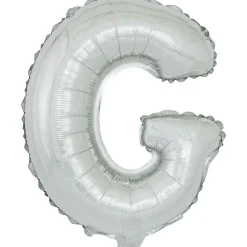 Ballon forme lettre G aluminium (2 modèles argenté ou doré)