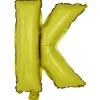 Ballon forme lettre K aluminium (2 modèles doré ou argenté) < Gifi Outlet