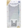 Ballon forme lettre W aluminium (2 modèles argenté ou doré)