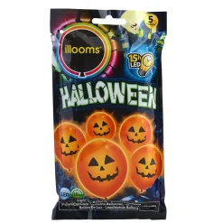Ballon LED citrouille Halloween x5 < Gifi Discount