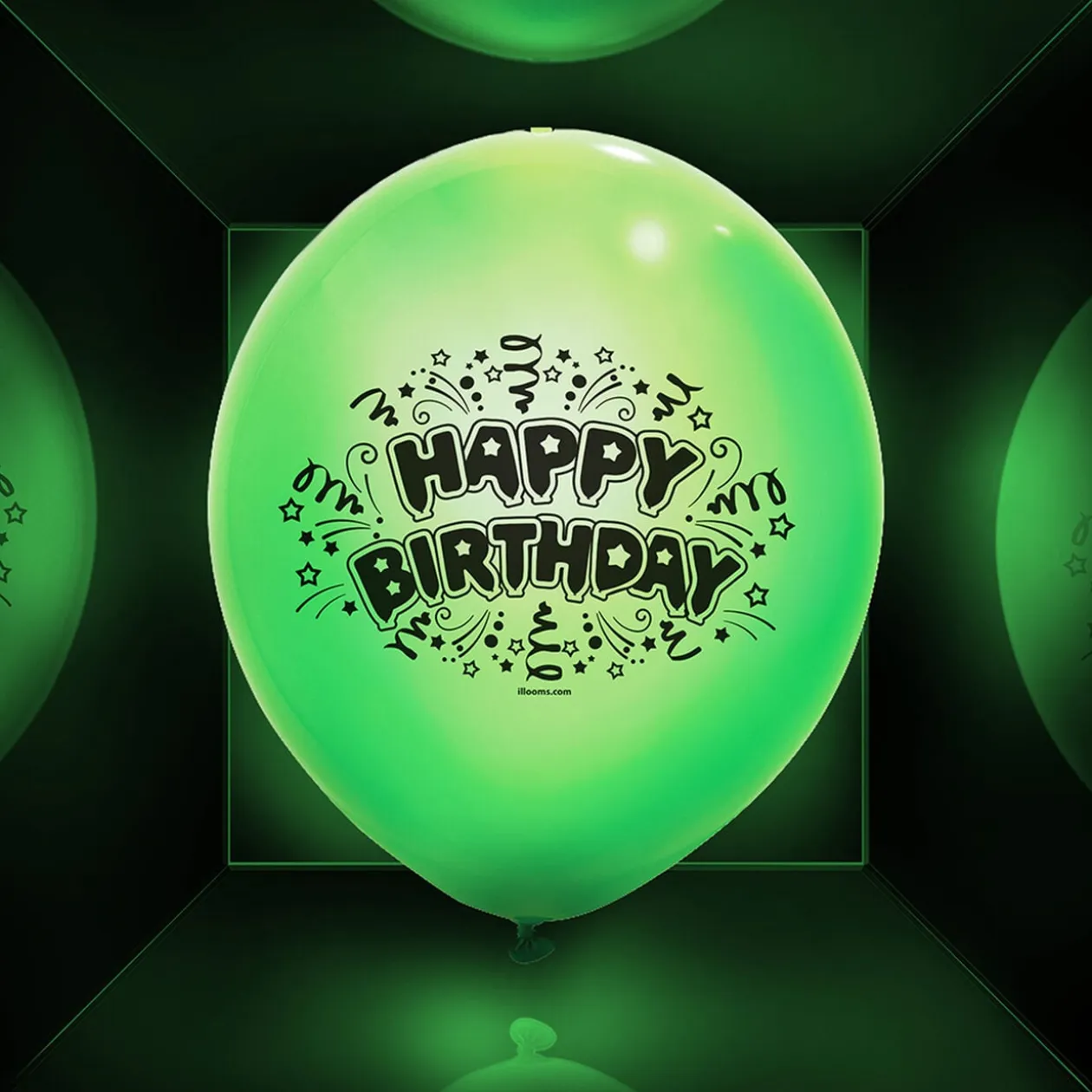Ballon led coloré Happy Birthday x 5
