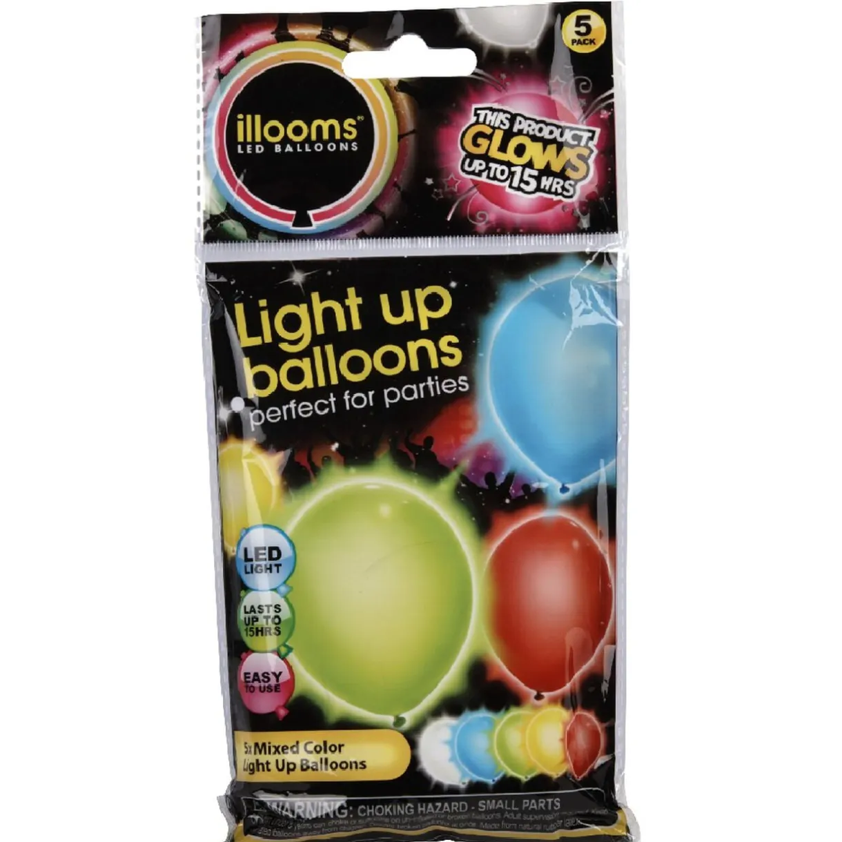 Ballon lumineux LED 5 couleurs 5 pièces < Gifi Discount