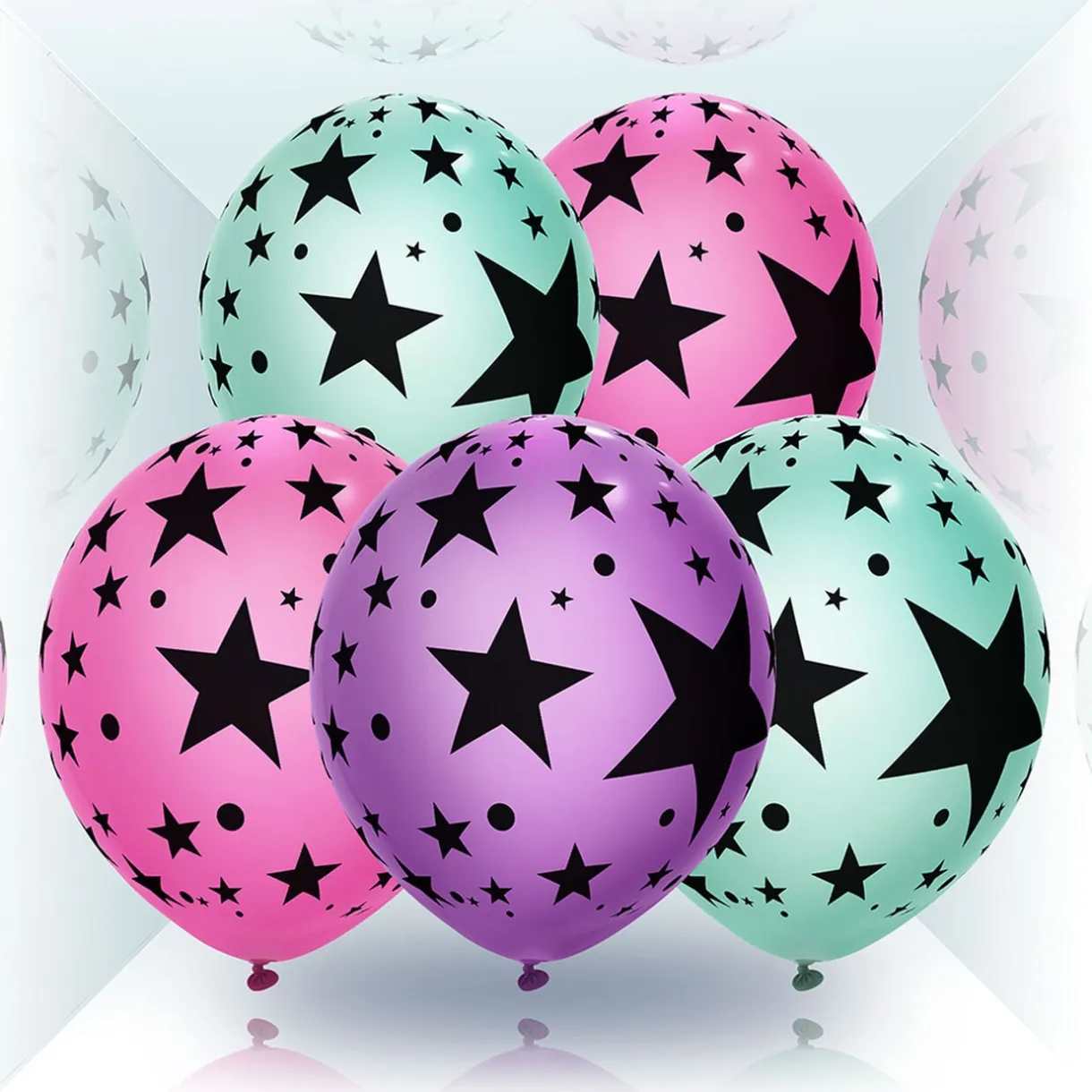 Ballon lumineux LED Illooms motifs étoiles x5 < Gifi Clearance