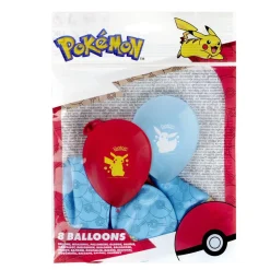 Ballon Pokémon x8 de baudruche bleu et rouge H21,5cm < Gifi Online