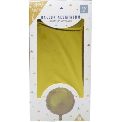 Ballon rond aluminium H40cm (2 modèles doré ou bleu) < Gifi Hot