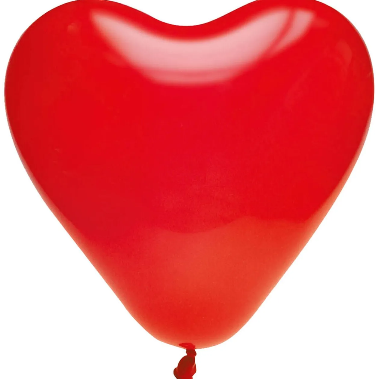 Ballon rouge en forme de coeur x8