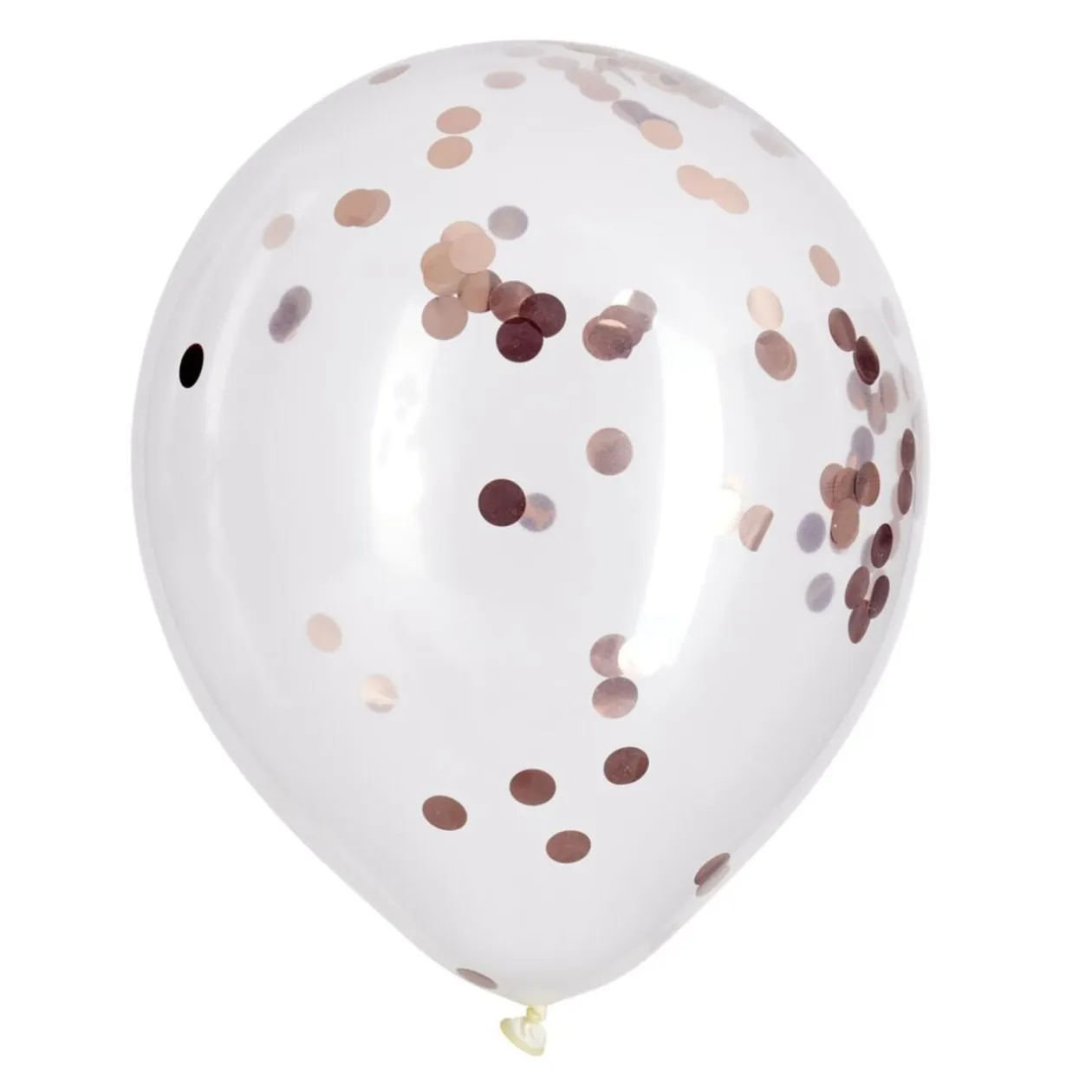 Ballons confettis blancs et dorés x8 Ø25cm