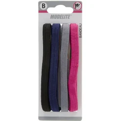 Bandeau élastique uni x4