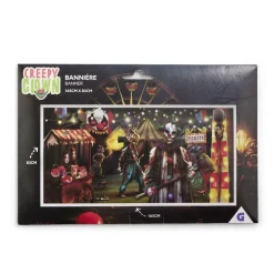 Bannière Halloween clown effrayant 165x83cm < Gifi Outlet