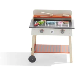 Barbecue extérieur enfant en bois + accessoires < Gifi Best