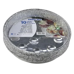 Barquettes escargots aluminium x10