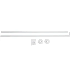 Barre de douche d'angle blanche 80x80cm < Gifi Clearance