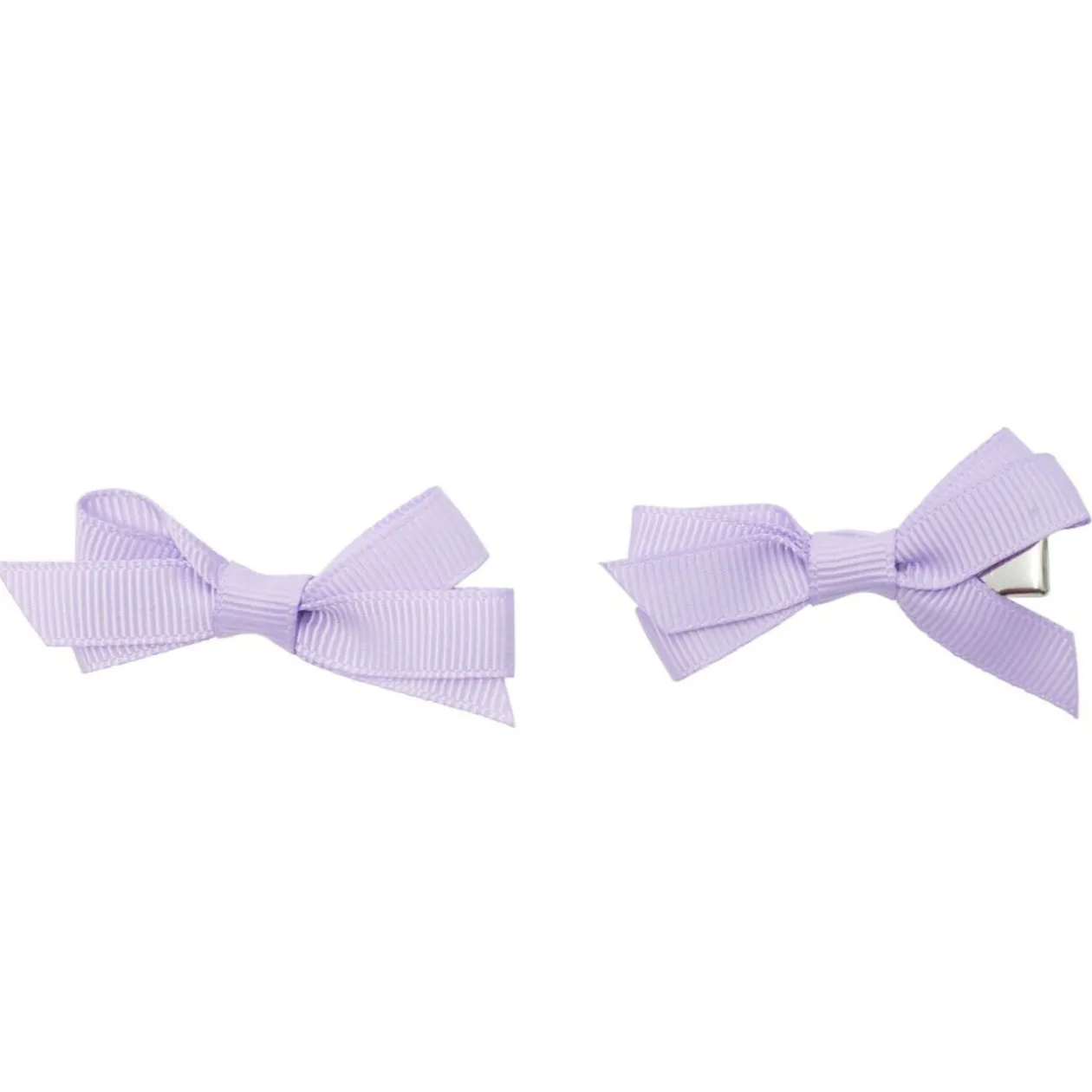 Barrette à cheveux x2 mini noeud tissu pastel 2x5cm (4 modèles)