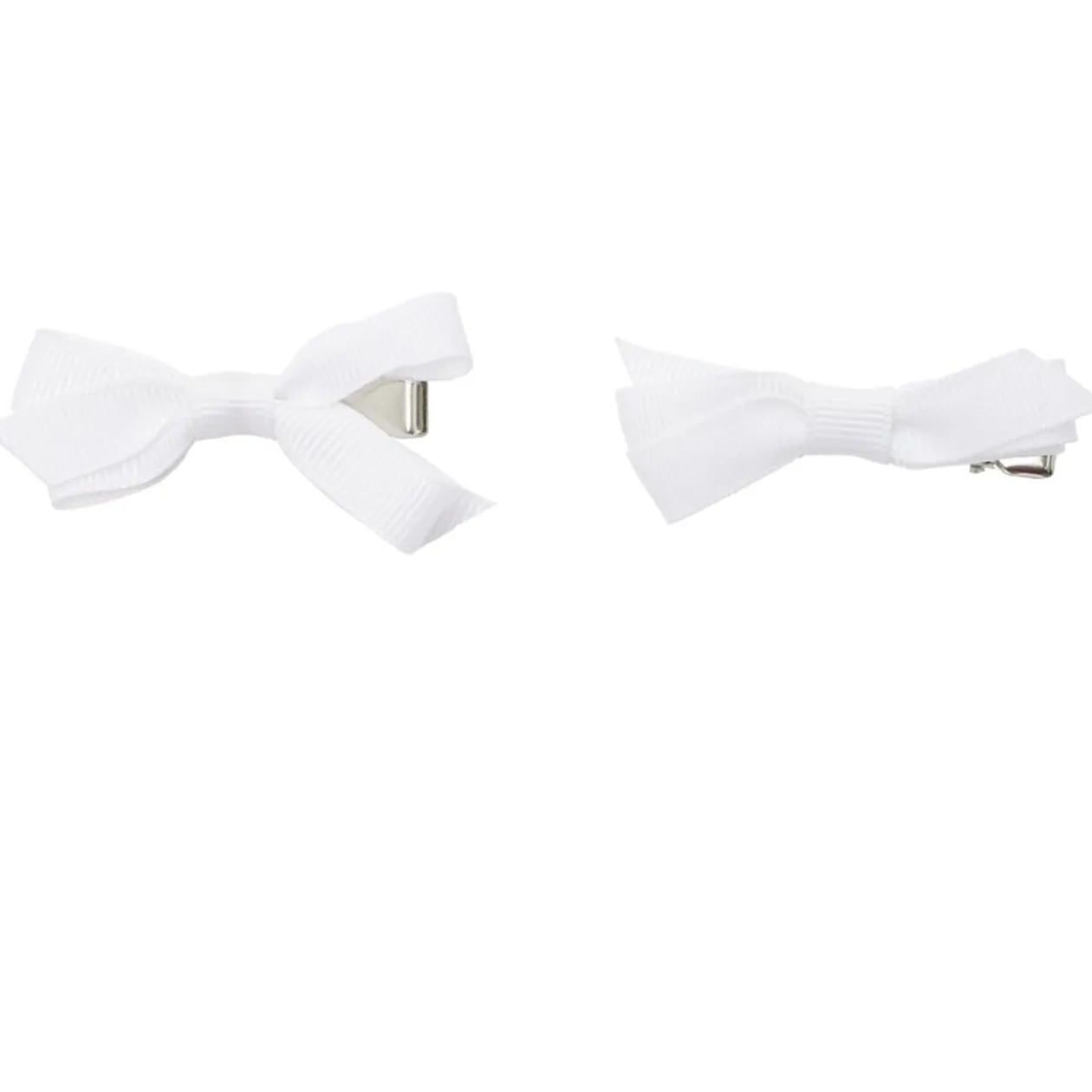 Barrette à cheveux x2 mini noeud tissu pastel 2x5cm (4 modèles)