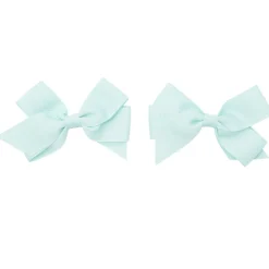 Barrette à cheveux x2 mini noeud tissu pastel 5,5x10cm (4 modèles) < Gifi Hot