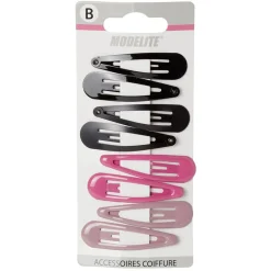 Barrette clic clac enfant métal uni x8 < Gifi Discount