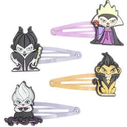 Barrette Disney Villains x4 - Maléfique Scar Ursula Grimhilde < Gifi Hot
