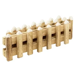 Barrière décorative bois pliable marron 90x2x10cm < Gifi Online