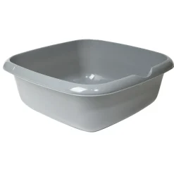 Bassine plastique carré grise < Gifi Discount
