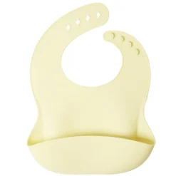 Bavoir bébé en silicone ramasse miette et ajustable 22x30cm (2 modèles)