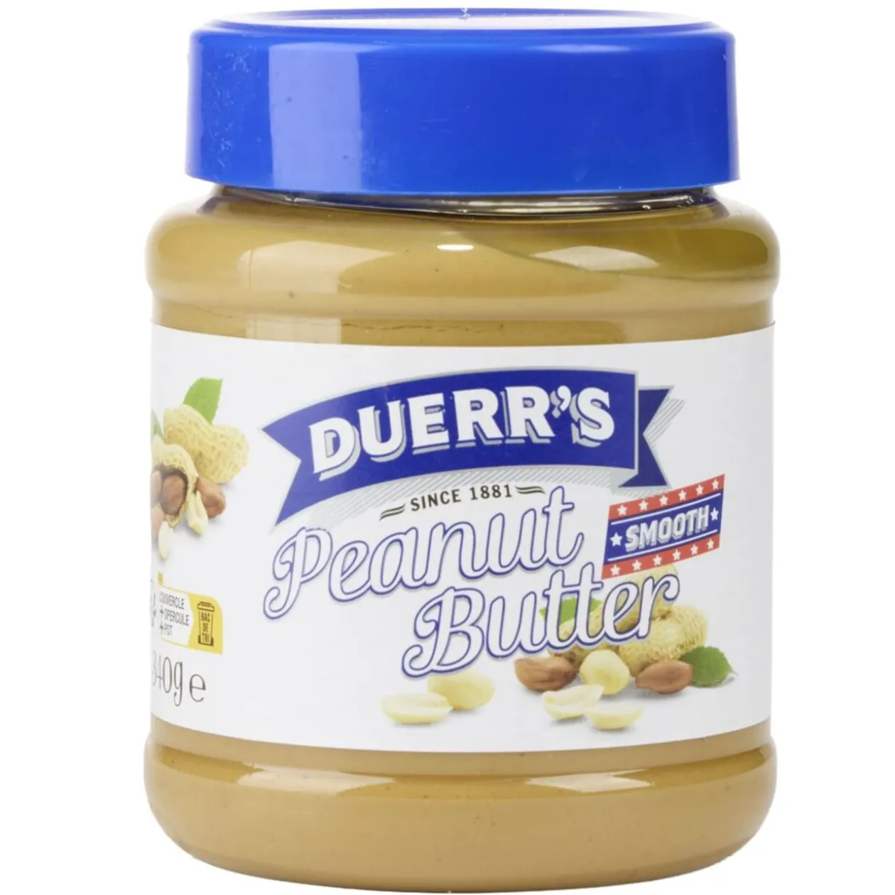 Beurre de cacahuètes creamy Duerr's 340gr