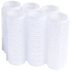 Bigoudi scratch latex blanc Ø2cm x6