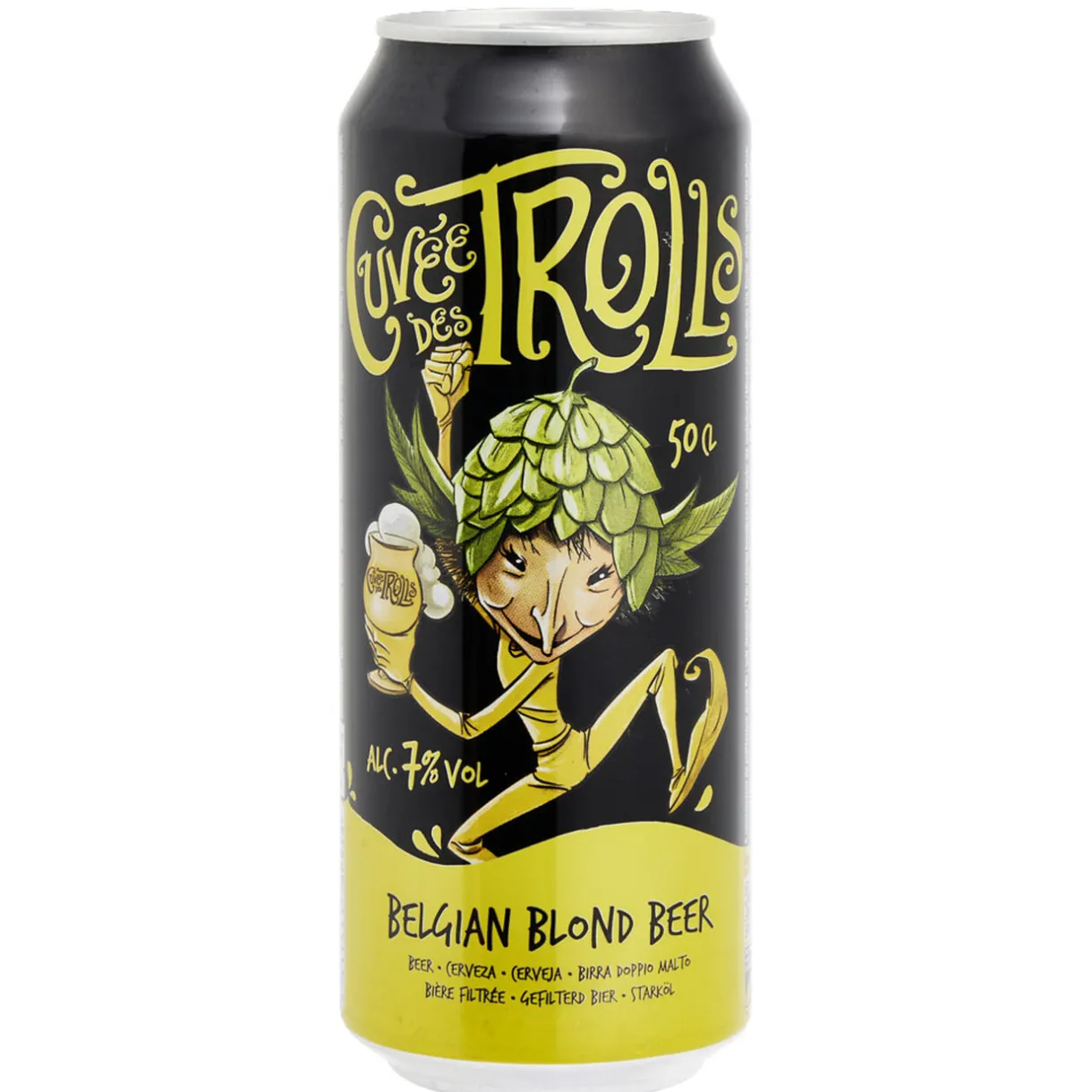 Bière blonde Cuvée des Trolls 7% canette 50cl < Gifi Outlet