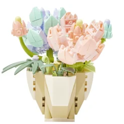 Bloc de construction pot de fleurs 3D avec plus de 250 pièces (2 modèles) < Gifi Clearance