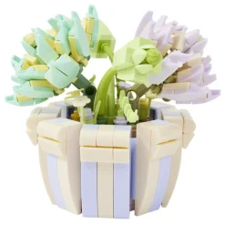 Bloc de construction pot de fleurs 3D avec plus de 250 pièces (2 modèles) < Gifi Clearance