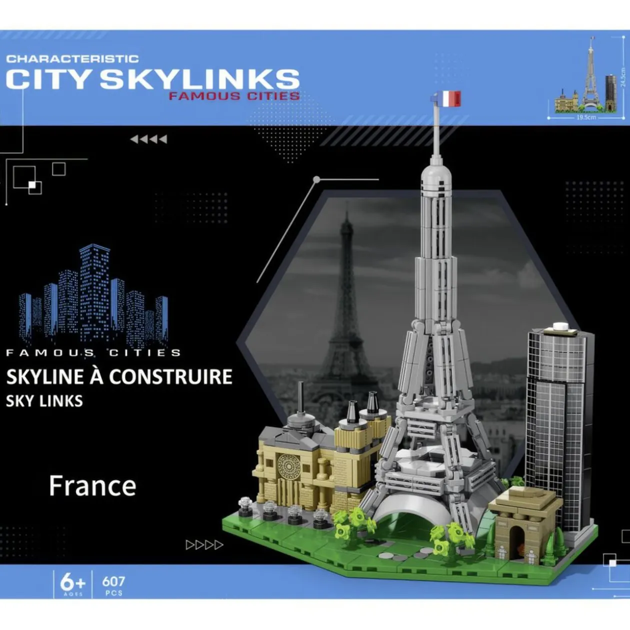 Bloc de construction Skyline 593 pièces (4 modèles)