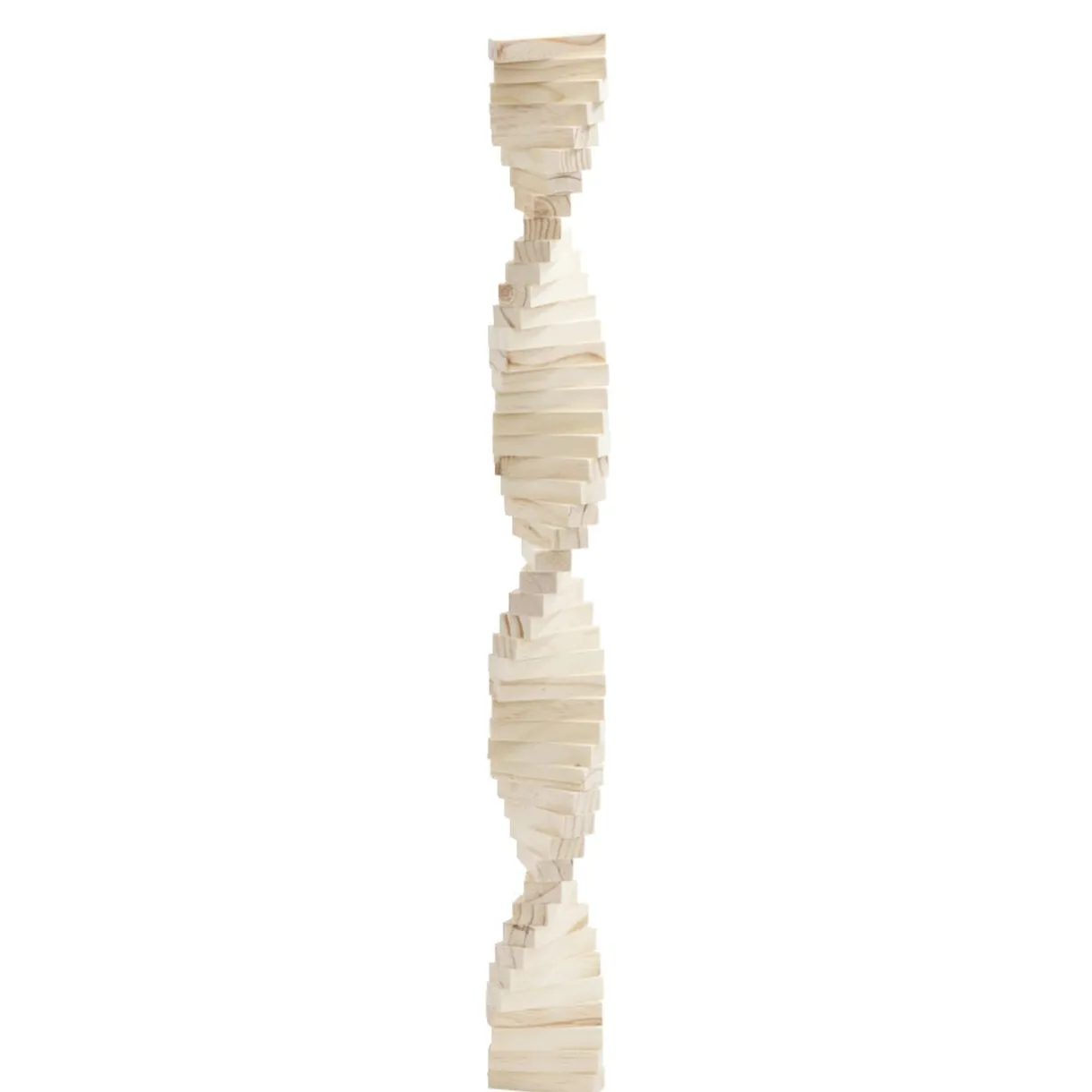 Bloc de construction tour en bois 7,5x7,5xH24cm (48 pièces) < Gifi Clearance