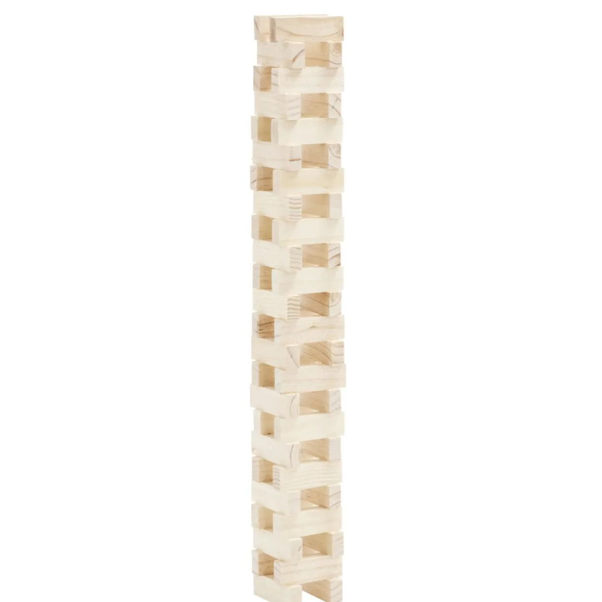 Bloc de construction tour en bois 7,5x7,5xH24cm (48 pièces) < Gifi Clearance