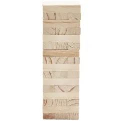 Bloc de construction tour en bois 7,5x7,5xH24cm (48 pièces) < Gifi Clearance