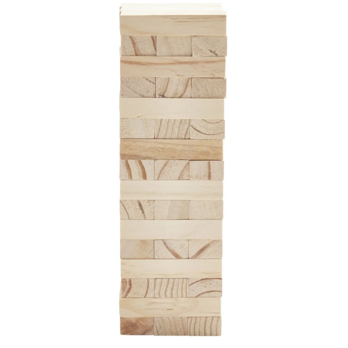 Bloc de construction tour en bois 7,5x7,5xH24cm (48 pièces) < Gifi Clearance