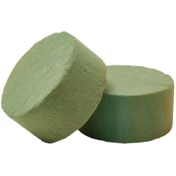 Bloc mousse florale Ø8xH4cm vert x2 < Gifi Clearance