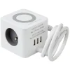 Bloc multiprise standard usb chargeur à induction carré blanc < Gifi Sale
