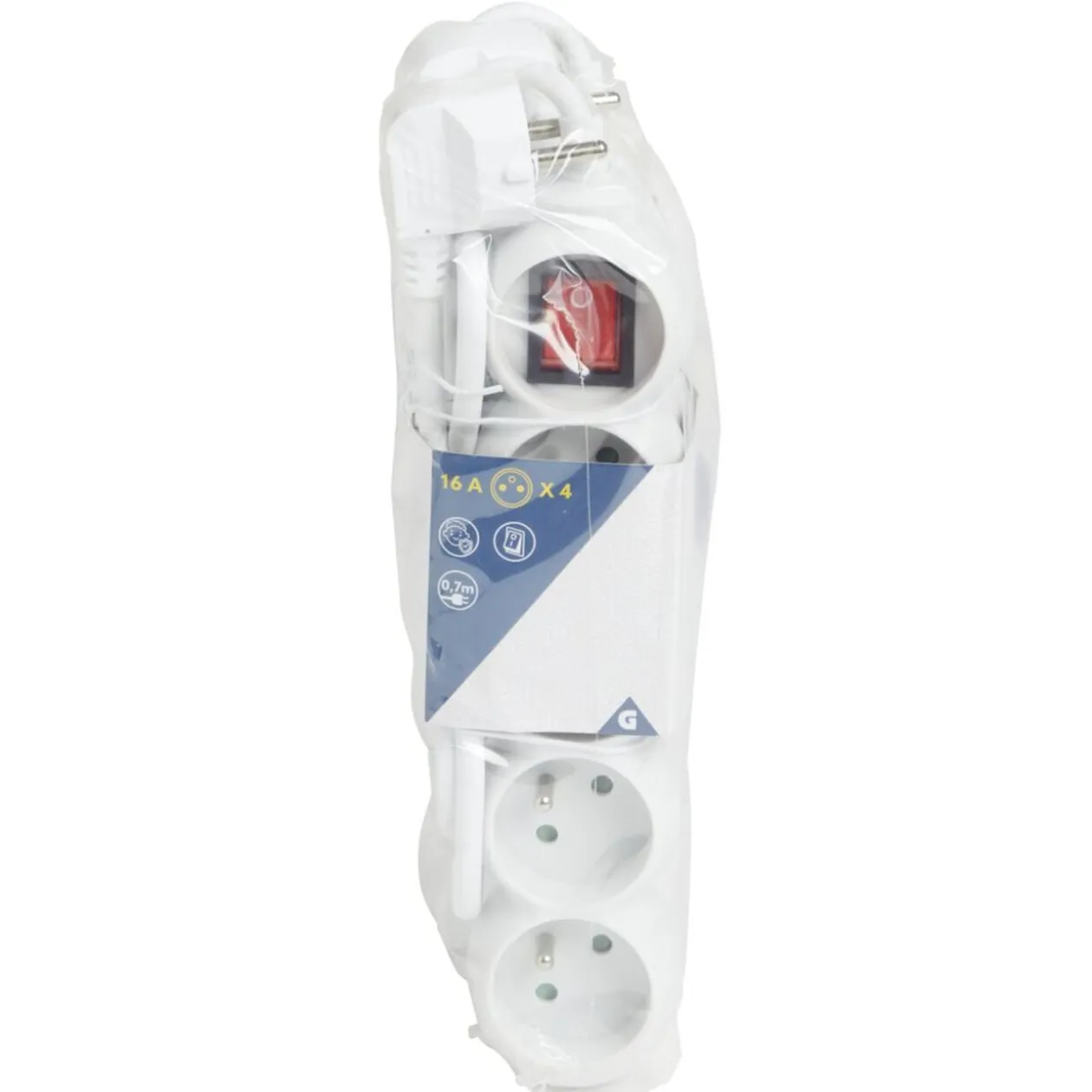 Bloc multiprise 4x16A L23,8cm x2