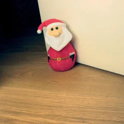 Bloc porte butoir Père Noël rouge et blanc