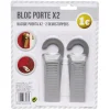 Bloc porte x2 avec crochet < Gifi Clearance