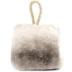 Bloque porte fausse fourrure avec lanière corde - 2 coloris < Gifi Online