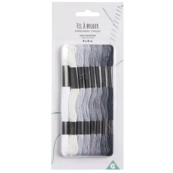 Bobines de fil à broder 8m lot de 8 - 2 modèles
