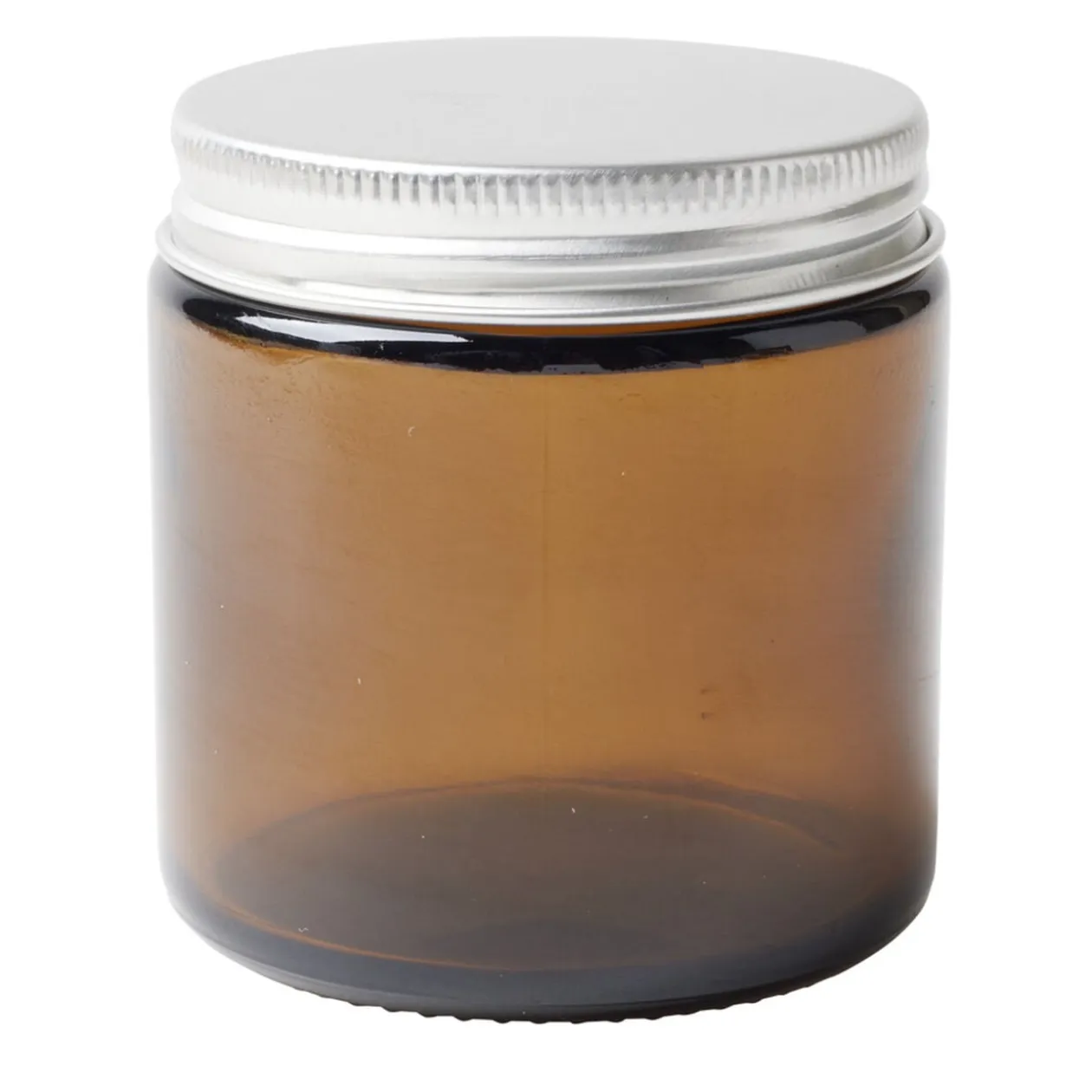 Bocal alimentaire verre fumé couvercle étain 120ml Ø6xH6cm