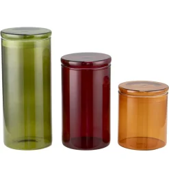Bocal alimentaire x3 verre coloré Ø9 < Gifi Discount