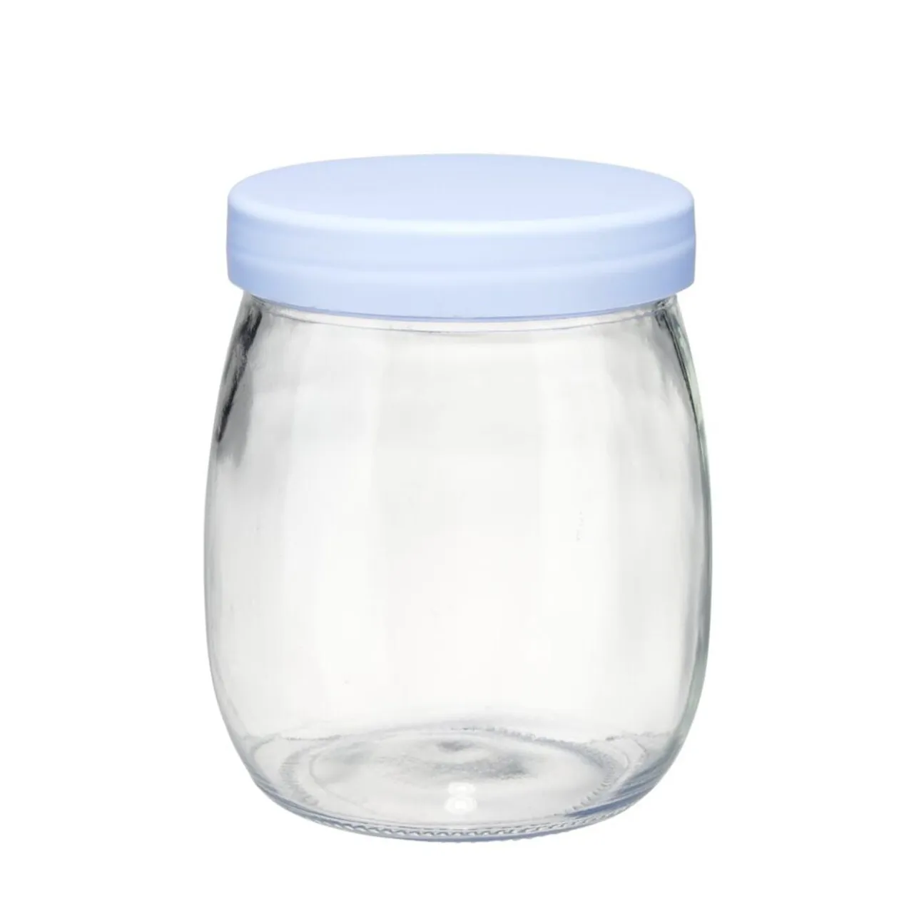 Bocal alimentaire x4 verre couvercle plastique 700ml