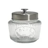 Bocal de conservation 1L en verre avec couvercle en métal Ø11,5xH14cm < Gifi Hot