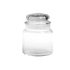 Bocal en verre transparent avec couvercle hermétique 500ml - H.13cm