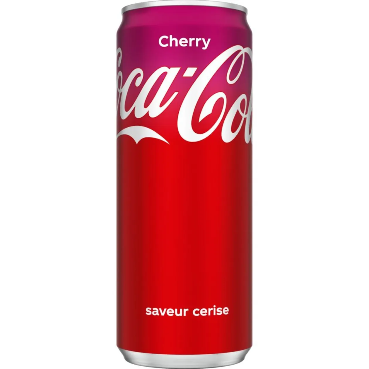 Boisson Coca-Cola Cherry goût cerise canette 33cl