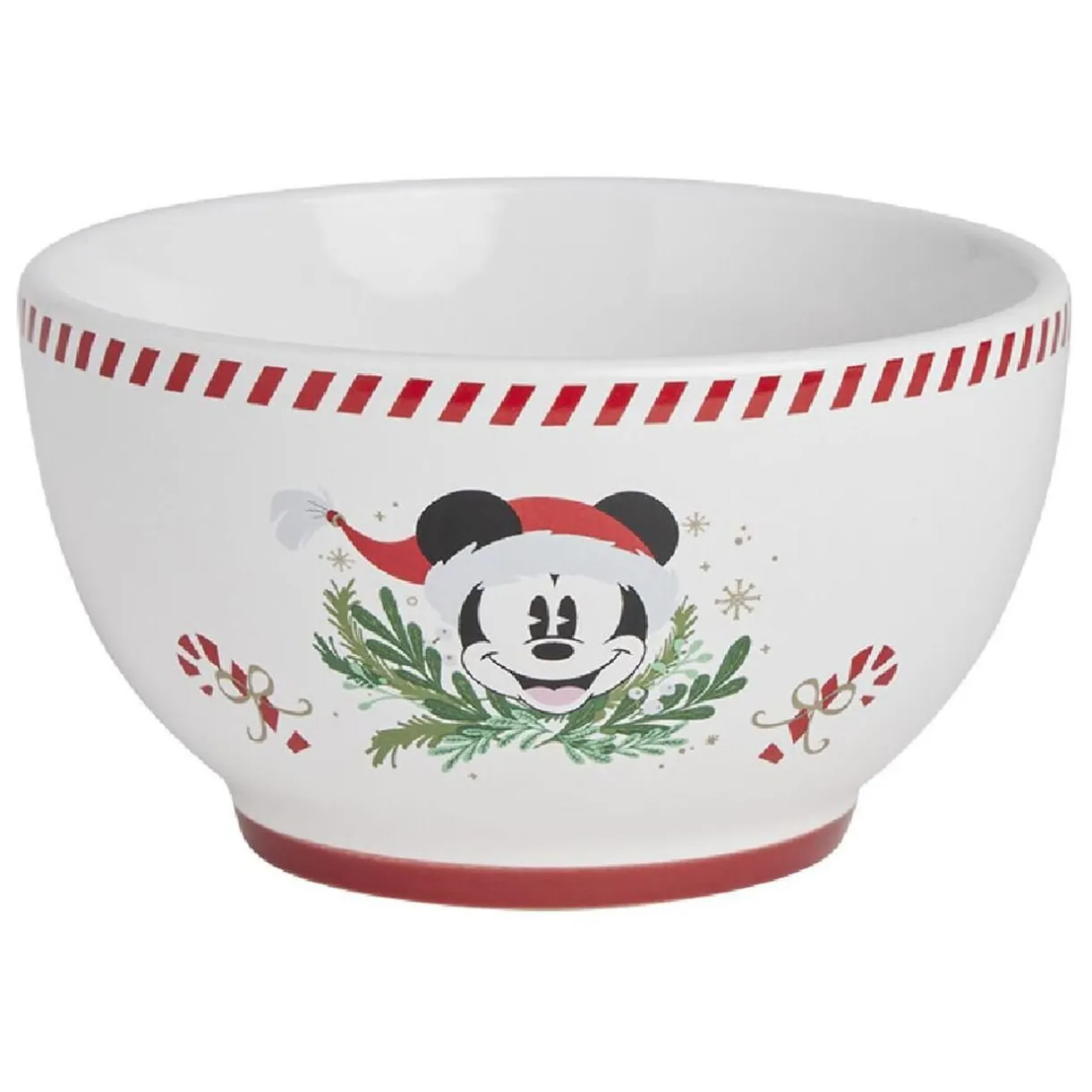 Bol Disney Mickey grès blanc et rouge Ø14cm < Gifi Outlet