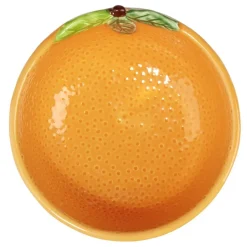 Bol dolomite forme orange Ø11,5xH5cm < Gifi Clearance